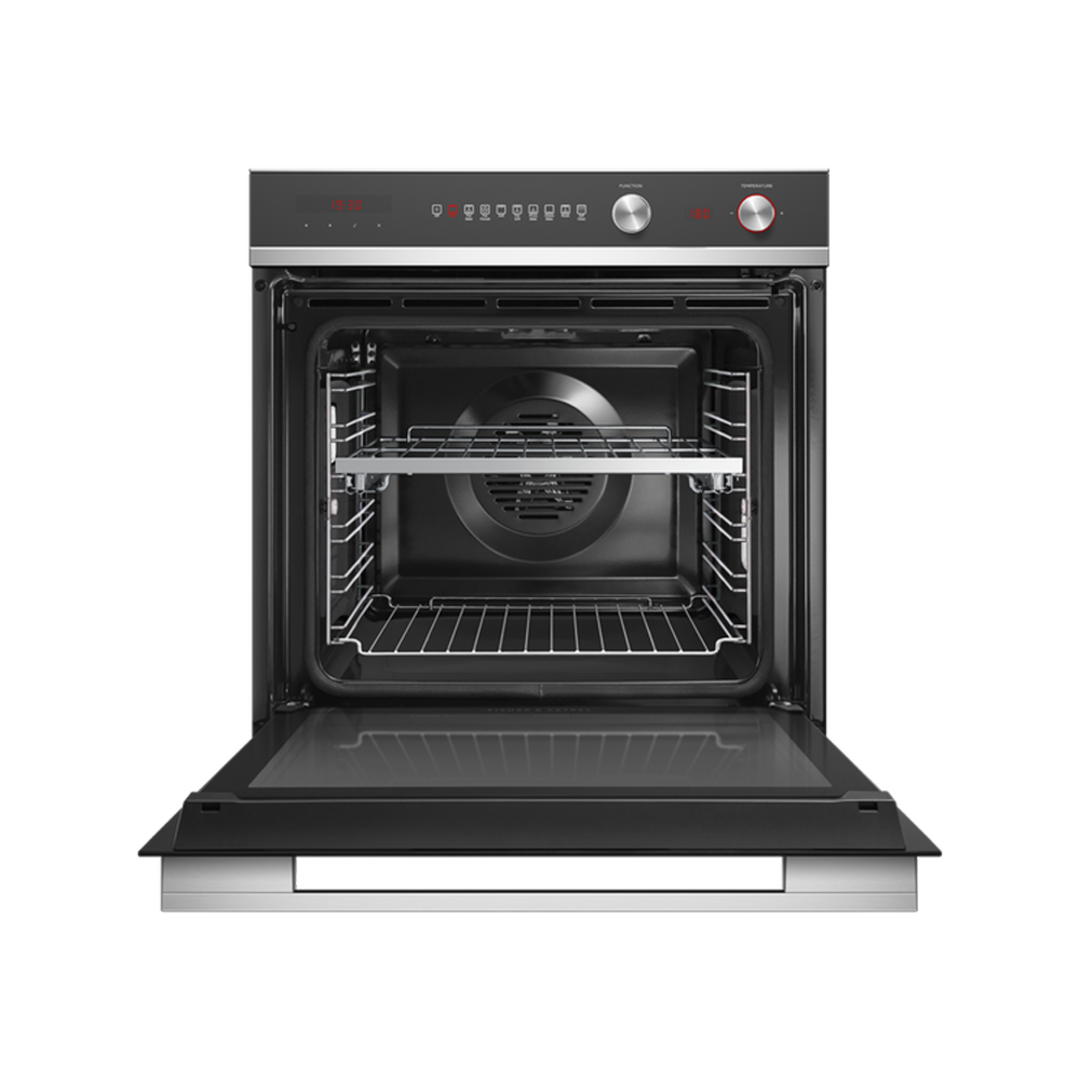 FISHER & PAYKEL 60CM 72L 9 FUNCTION BUILT-IN STAINLESS STEEL PYROLYTIC OVEN image 1